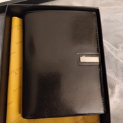 Portfel męski VIP COLLECTION - skórzany. Czarny. Piękny 