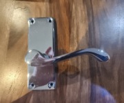 Klamki wiktorianskie chromowane nowe 3 szt.