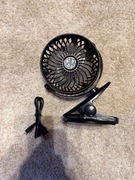 Przenośny wentylator z klipsem Kinzo 12cm 1200mAh microUSB, stan bdb