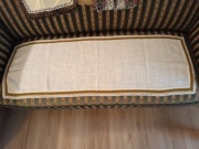 Bieżnik 115 x 40 cm obrus + serwetka 30 x 30 cm retro Cepelia vintage PRL  