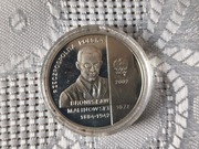 Moneta kolekcjonerska 10 zł Bronisław Malinowski 2002 srebrna 