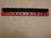wlepka klawiatury magnetofonu kasetowego - czerwona