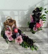 Komplet nagrobny stroik bukiet wazon