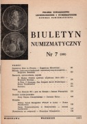 Biuletyn Numizmatyczny 7/1981