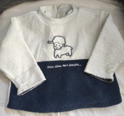 Bluza jesienna niemowlęca z barankiem na 6 mcy