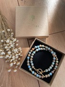 Naszyjnik z jaspisu cesarskiego z zapięciem toggle