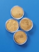 Komplet 4 monet oko. 2 zł ze Św .Janem Pawłem II