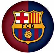 Opłatek na tort FC Barcelona dowolny napis 