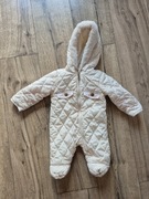 Kensie Girl kombinezon zimowy ocieplany ciepły dziewczęcy beżowy złote 62