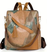 Antykradzieżowy plecak damski. Nowy. Skórzany Plecako-torebka 