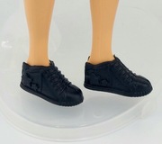 Buty dla lalki Barbie Standard i Curvy płaskie czarne