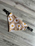 Chusta bandama dla psa M na obrożę stokrotki kwiatki kwiaty border collie