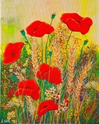 Obraz akrylowy - Maki 2 - 23,8 x 29,7 A. Witkowska oryginał