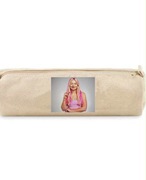 Piórnik szkolny genzie beżowy bawełna dla dzieci