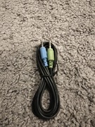 Kabel AUX 2 metry 2x minijack czarny
