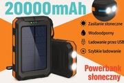 Powerbank Solarny Latarka, Kompas, 3xUSB, Wodoodporny