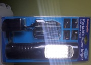 LATARKA WARSZTATOWA LEDOWA SAMOCHODOWA DO AUTA I SIEĆIOWA Z AKUMULATOREM