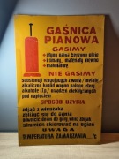 PRL Tablica Ostrzegawcza ORYGINALNA z Epoki Duża 