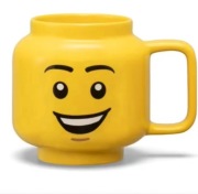 Ceramiczny Kubek z Motywem Głowy Ludzika LEGO 250 ml – Stylowy