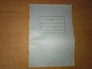 Zeszyt szkolny brulion 16 kartek gładkie A5 Warszawskie kompletny PRL