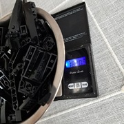 Lego elementy czarne konstrukcyjne 180g mix