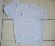 BLUZA DRESOWA FRUIT OF THE LOOM NOWA 140 SZARA