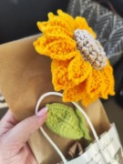 Słonecznik na szydełku handmade 