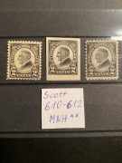 USA Scott 610,611,612 MNH** 