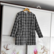 Płaszcz w pepitkę L/XL, 60% wełna