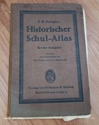 Stary album książka Atlas świata Lipsk 1929 rok stare mapy Mapa świata 