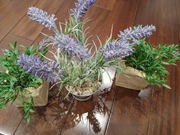 Sztuczne rośliny lawenda 3 szt