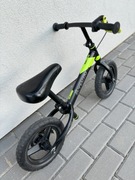 Super rowerek biegowy BTWIN RUN RIDE 520 - czarno-limonkowy - bdb stan