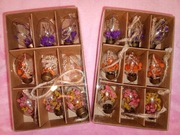 Nowe ozdobne zawieszki jajka wielkanocne z kwiatami suszonymi