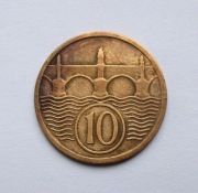 10 Halerzy 1922 r.  Czechosłowacja
