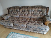 Kanapa, komfortowa, rustykalna, rozkładany stelaż