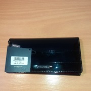 Wittchen Nowy Portfel Damski Stylowy Duży Skóra Czarny Kraków