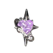 Ozdoby na paznokcie 3d, biżuteria z cyrkoniami, charms - star, 1szt.