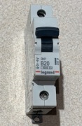 Wyłącznik Nadprądowy Bezpiecznik Legrand RX³ B20 1P 20A 6kA DIN 4191 37