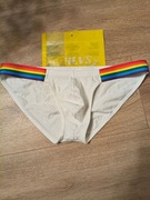 Męskie slipy z paskiem na boku No 77 AM