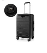 Walizka Costway 20” Twarda walizka z zamkiem z usb na laptop tablet