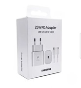 Super szybka ładowarka do Samsung 25W  USB-C biała 