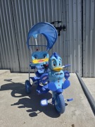 Rowerek trójkołowy dla dzieci kaczka, kolor niebieski