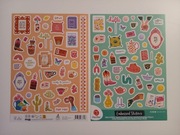 Naklejki planer scrapbooking DecoTime 2 szt. arkusze A4 - kowboj herbata