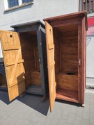Toaleta drewniana wychodek drewniany szalet WC kibel ubikacja