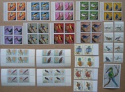 PTAKI NA ZNACZKACH, zestaw I, zbiór, czyste ** 