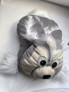 Duża maskotka poduszka szary zając królik