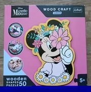 Trefl, Puzzle drewniane, W świecie Minnie, 50 el.