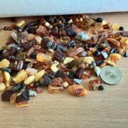 Odpady poprodukcyjne z bursztynu 