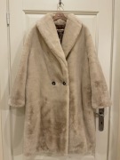 Płaszcz sztuczne futro Mango, roz. L