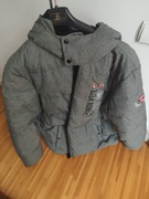 kurtka puchowa szarą